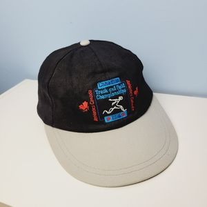 Canadian Track and Field Championships  1996 Baseball Cap Leather Stapback Hat